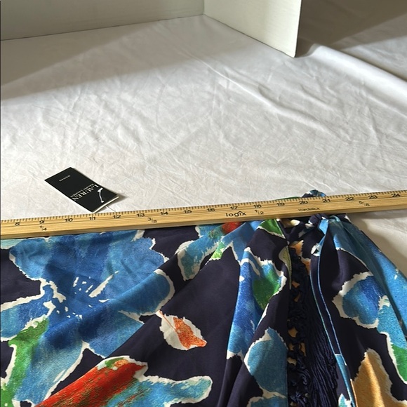 Lauren Ralph Lauren Blue and Orange Swim Sarong - Picture 4 of 7